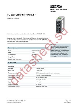 2891007 datasheet  